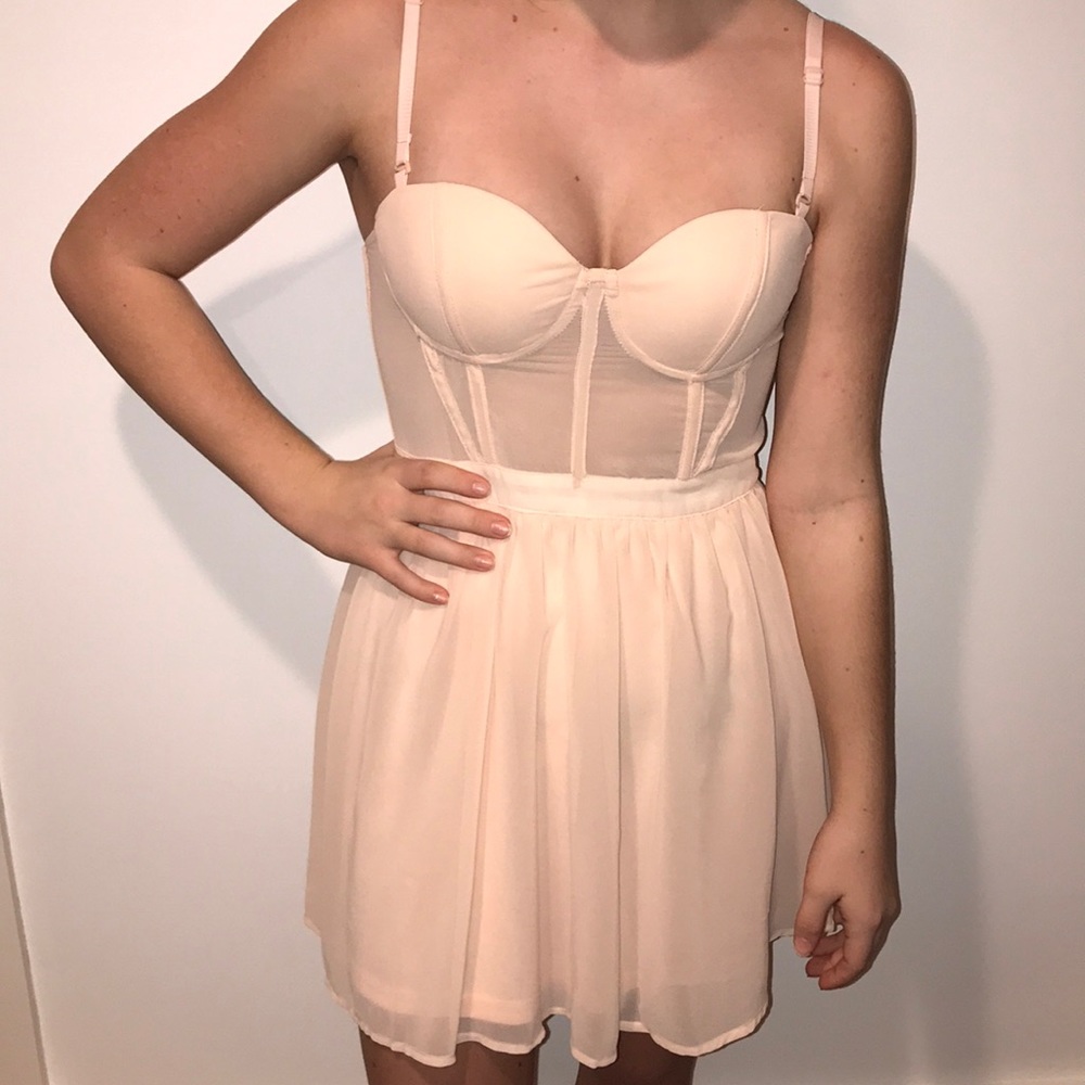 Blush Convertible Homecoming Dress